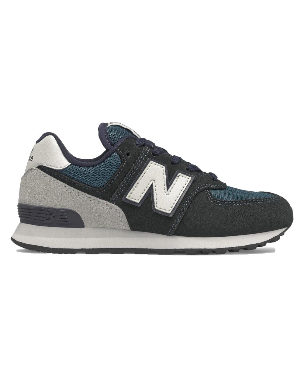 New Balance 574 Azuis Marinho com Cinza e Branco