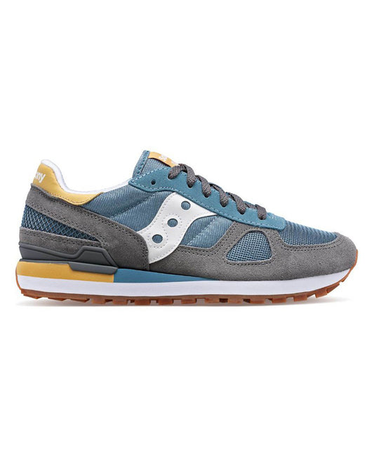 Saucony Shadow Original Cinza com Azul Bege e Branco