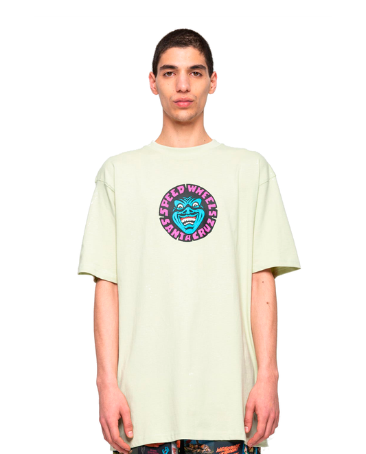 T-Shirt Santa Cruz Verde com Estampado Frontal