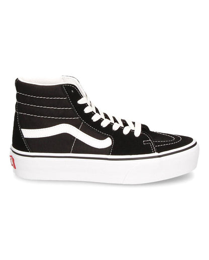 Vans SK8-HI Platform Pretas com Branco