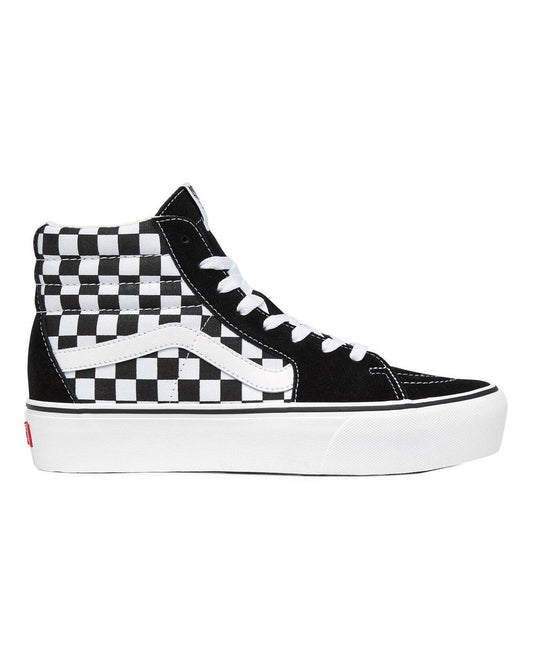 Vans SK8-HI Platform Pretas com Branco