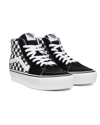 Vans SK8-HI Platform Pretas com Branco