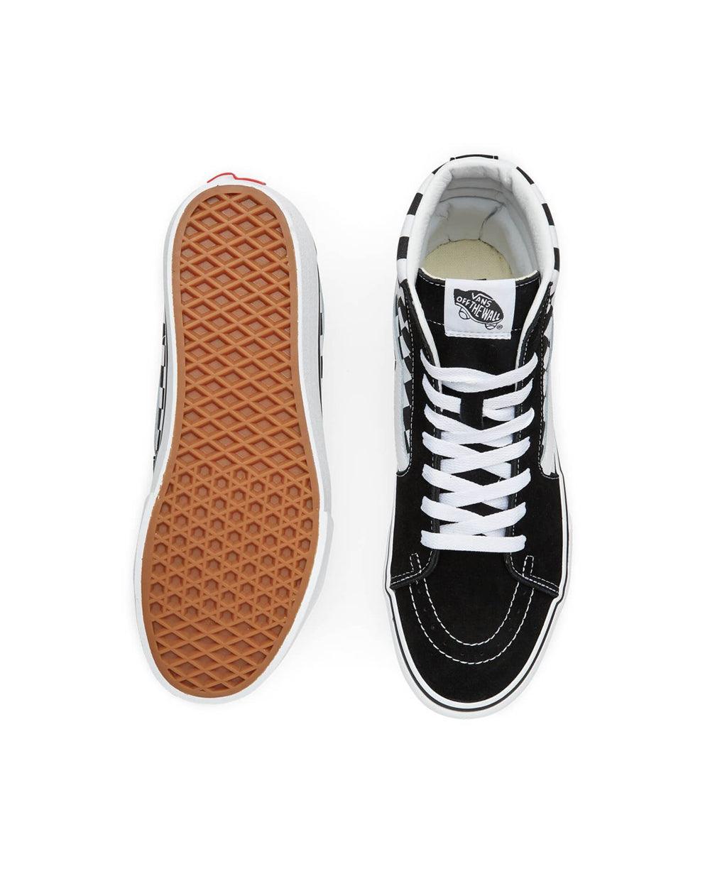 Vans SK8-HI Platform Pretas com Branco