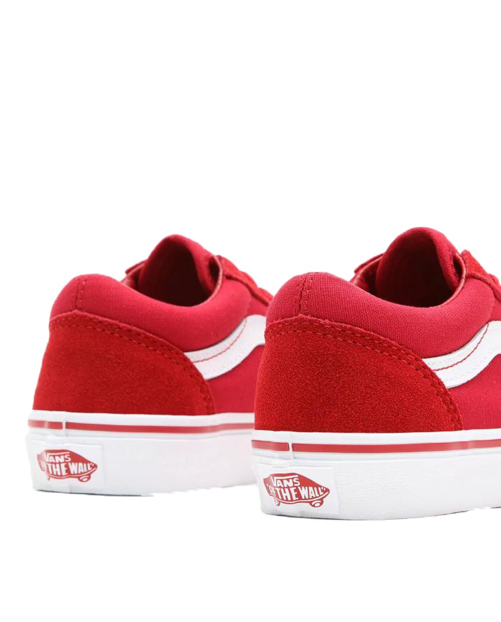 Vans Old Skool Red with White Stripe and Squares