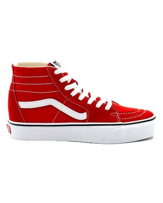 Vans SK8-Hi Red with White Stripe