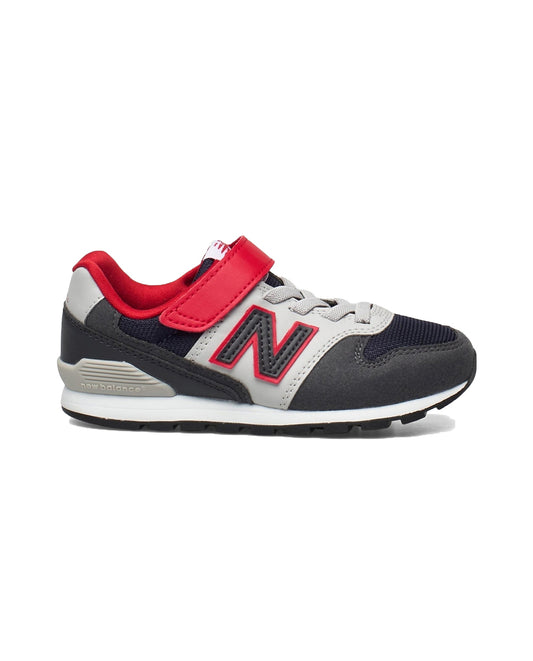New Balance 996 Grey with Navy Blue and Red